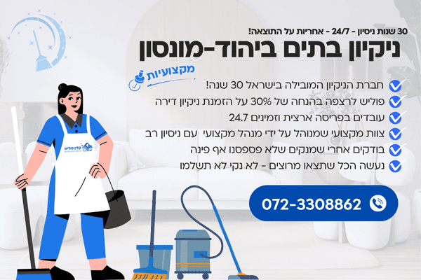 ניקיון בתים ביהוד-מונסון